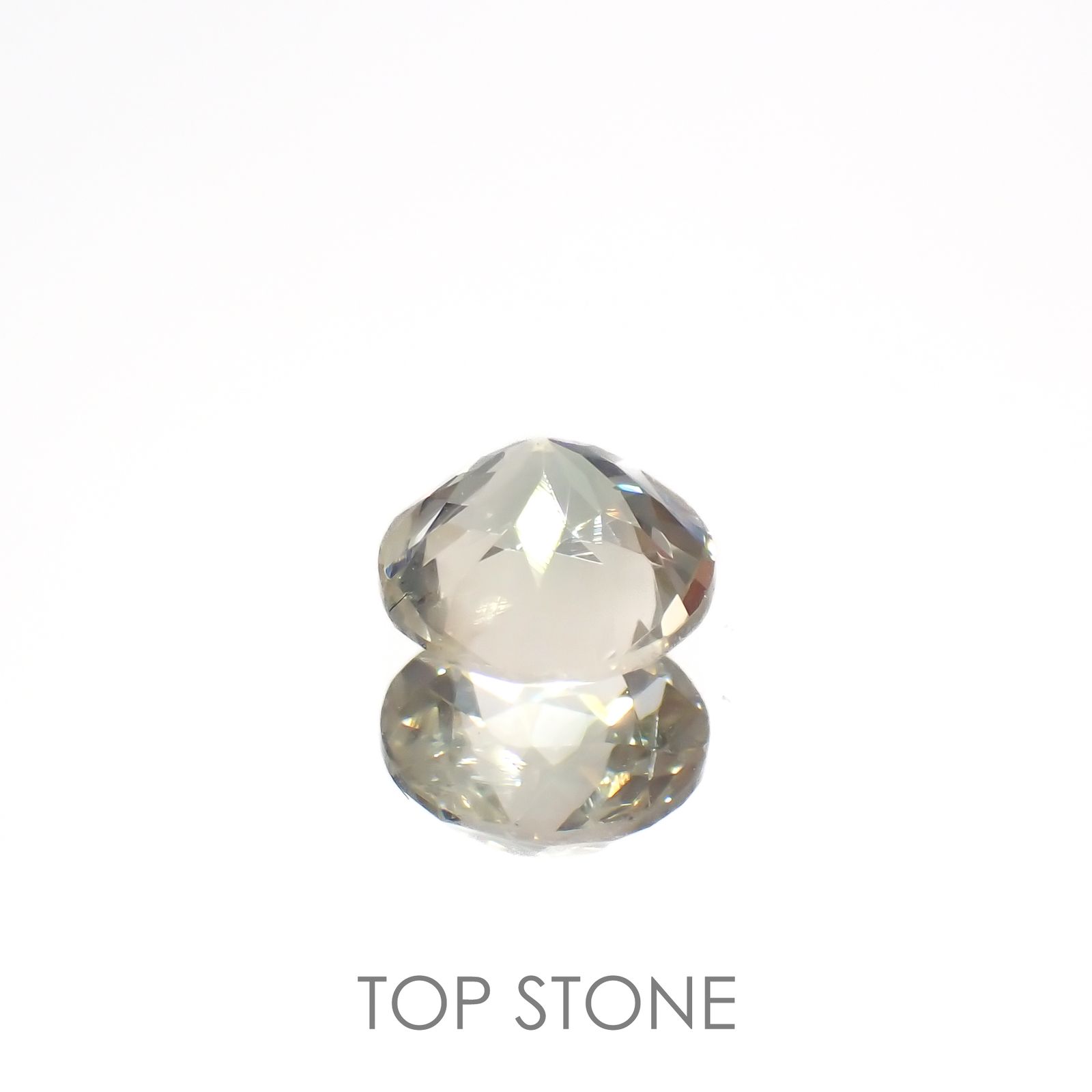 バイカラーオレゴンサンストーン(宝石名ラブラドライト)アメリカ・オレゴン州産 0.78ct 識別済[220616438]6.1x6.1mm前後