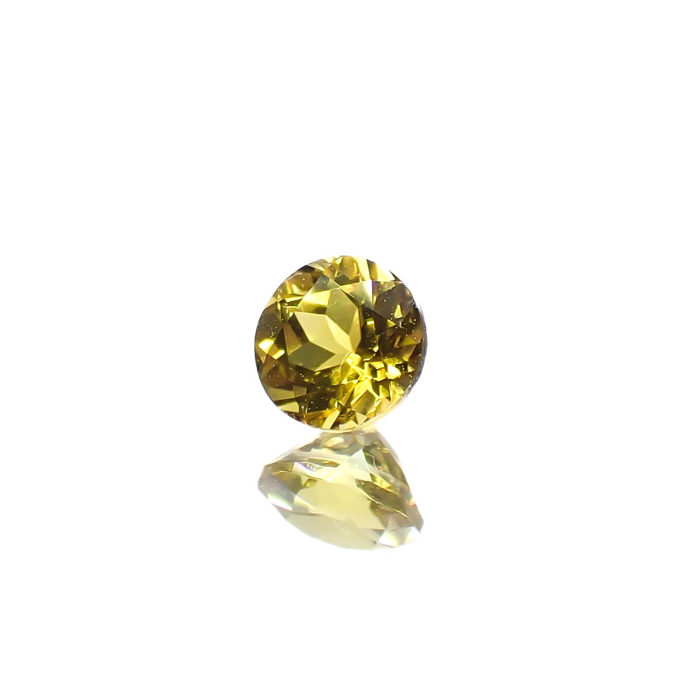 カナリートルマリン ザンビア・カナリー鉱山産 0.28ct[240527818]3.9x3.9mm前後