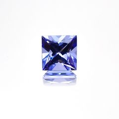 ◇プリンセスカット◇タンザナイト(宝石名タンザナイト) タンザニア産 0.72ct 識別済[21028267]5.1×5.1mm前後