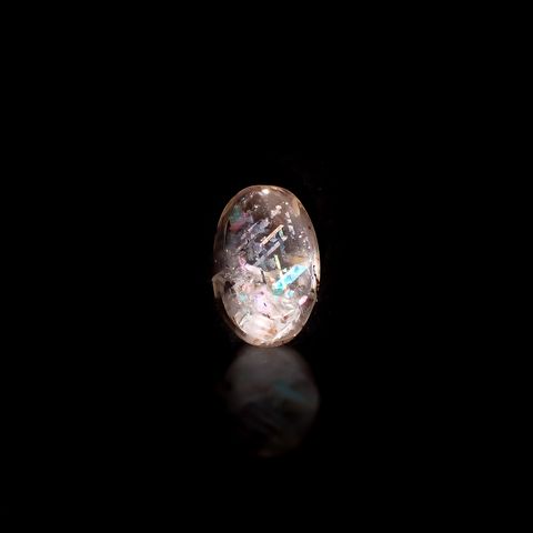 レインボーラティスサンストーン オーストラリア産 0.98ct[240326529]8.6x5.5mm前後