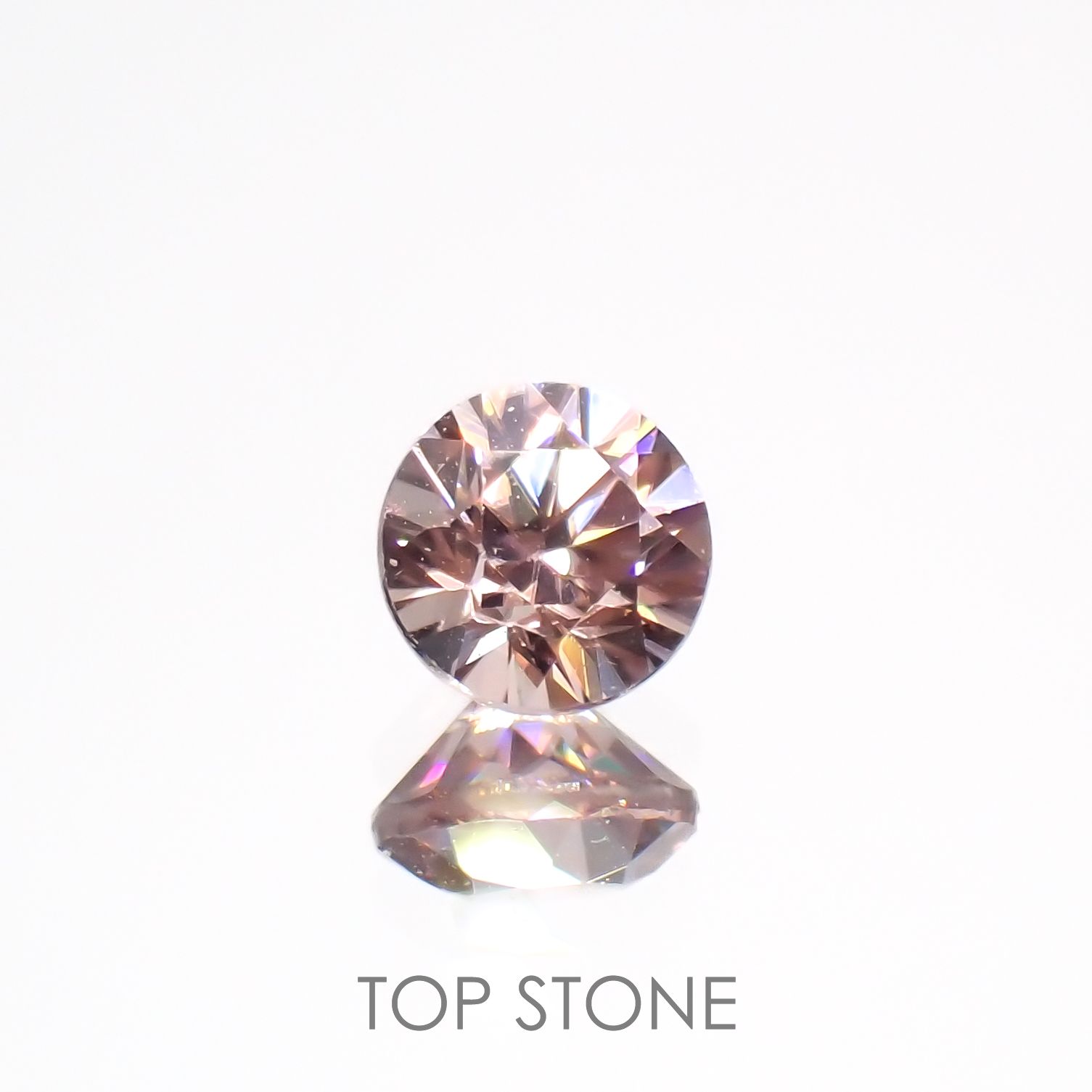 ライトピンクジルコン(宝石名ジルコン)スリランカ/カンボジア産 0.43ct 識別済[220616667]4x4mm前後