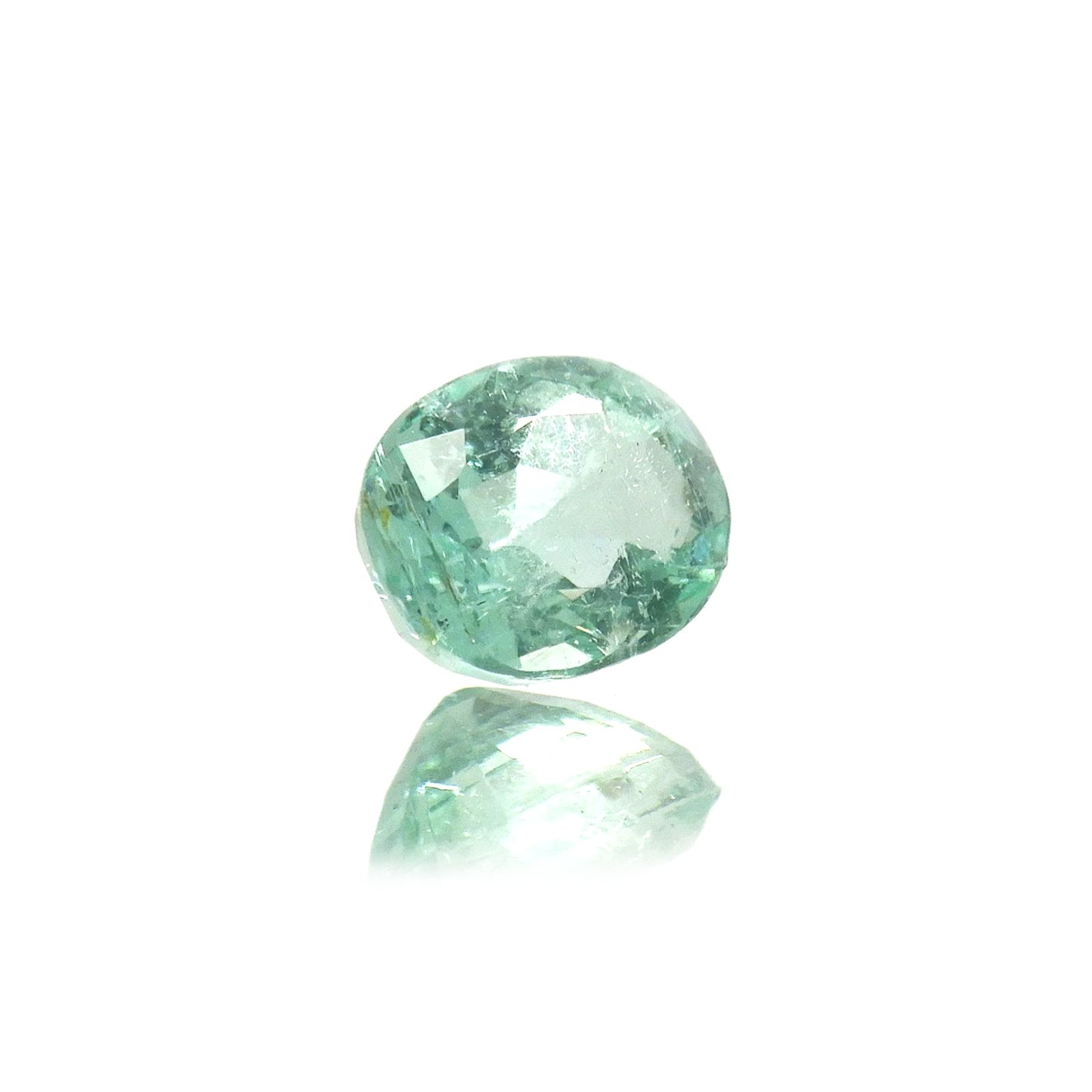 パステルカラーエメラルド コロンビア/ブラジル産 0.51ct [250817237]5.6x4.4mm前後