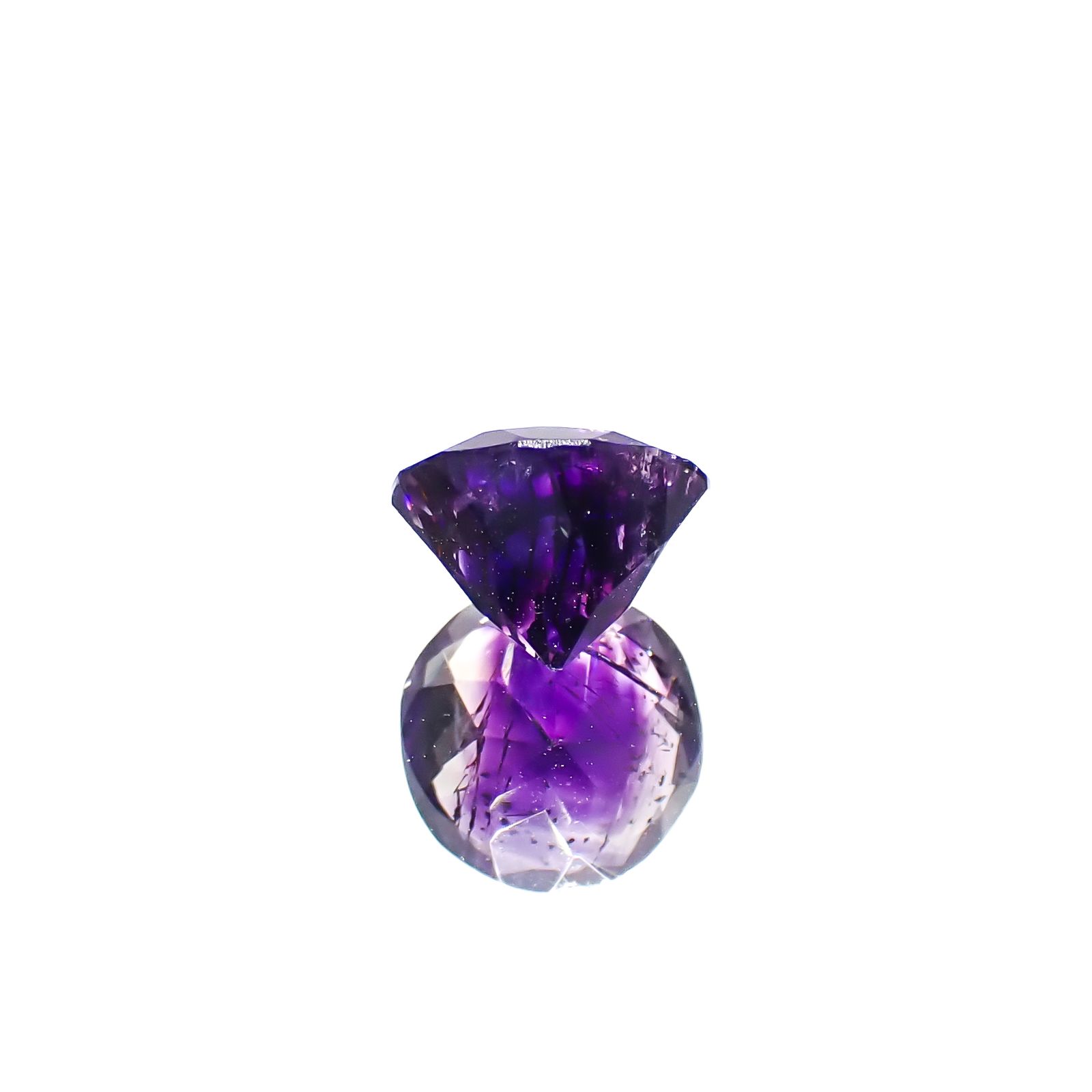 アメジストエレスチャル ナイジェリア産 1.43ct[240928872]7.6x7.5mm前後