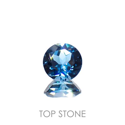 ロンドンブルートパーズ ブラジル産 1.62ct[221219301]7x7mm前後