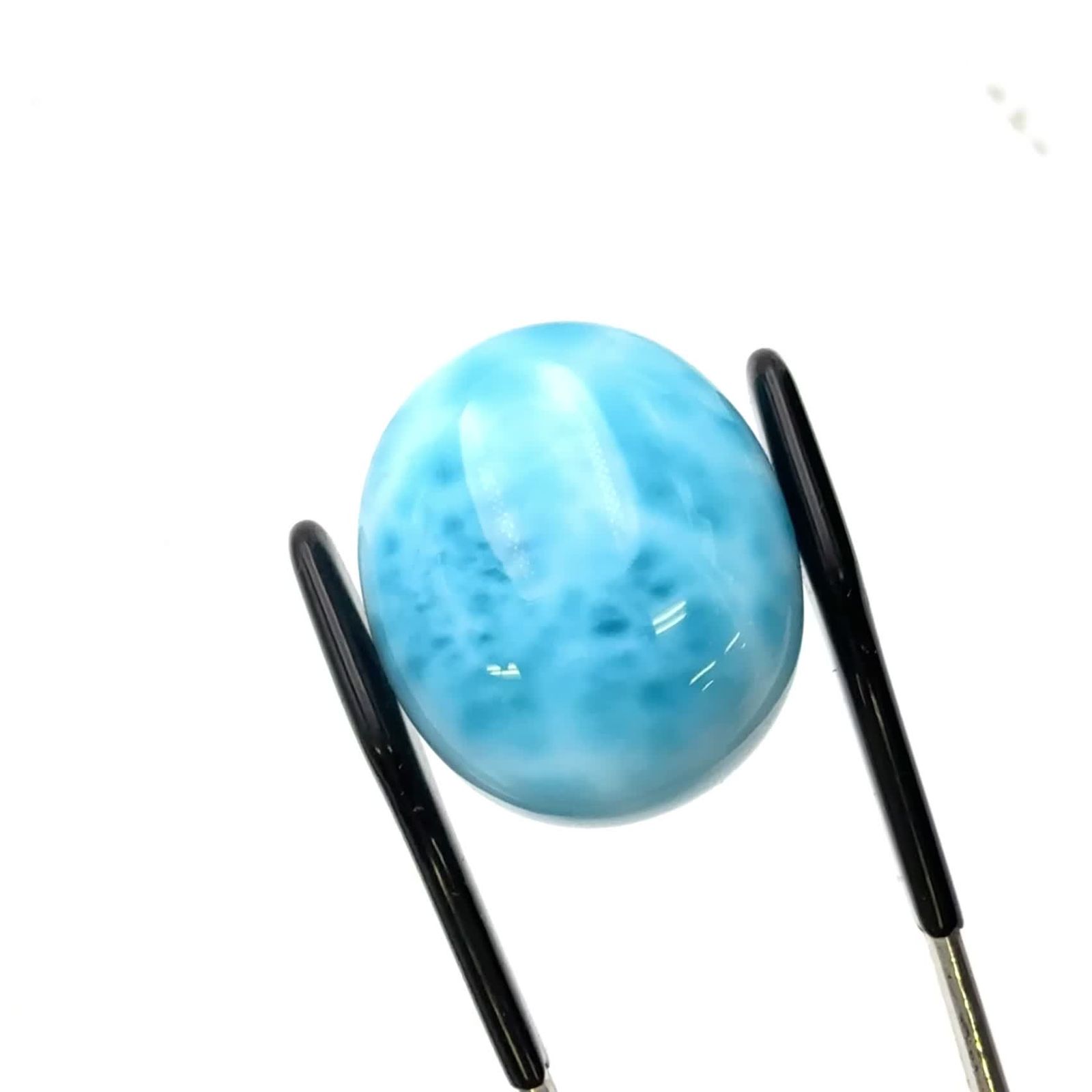 ラリマー(両面模様タイプ） ドミニカ共和国産 45.33ct / 23.2x19.8mm