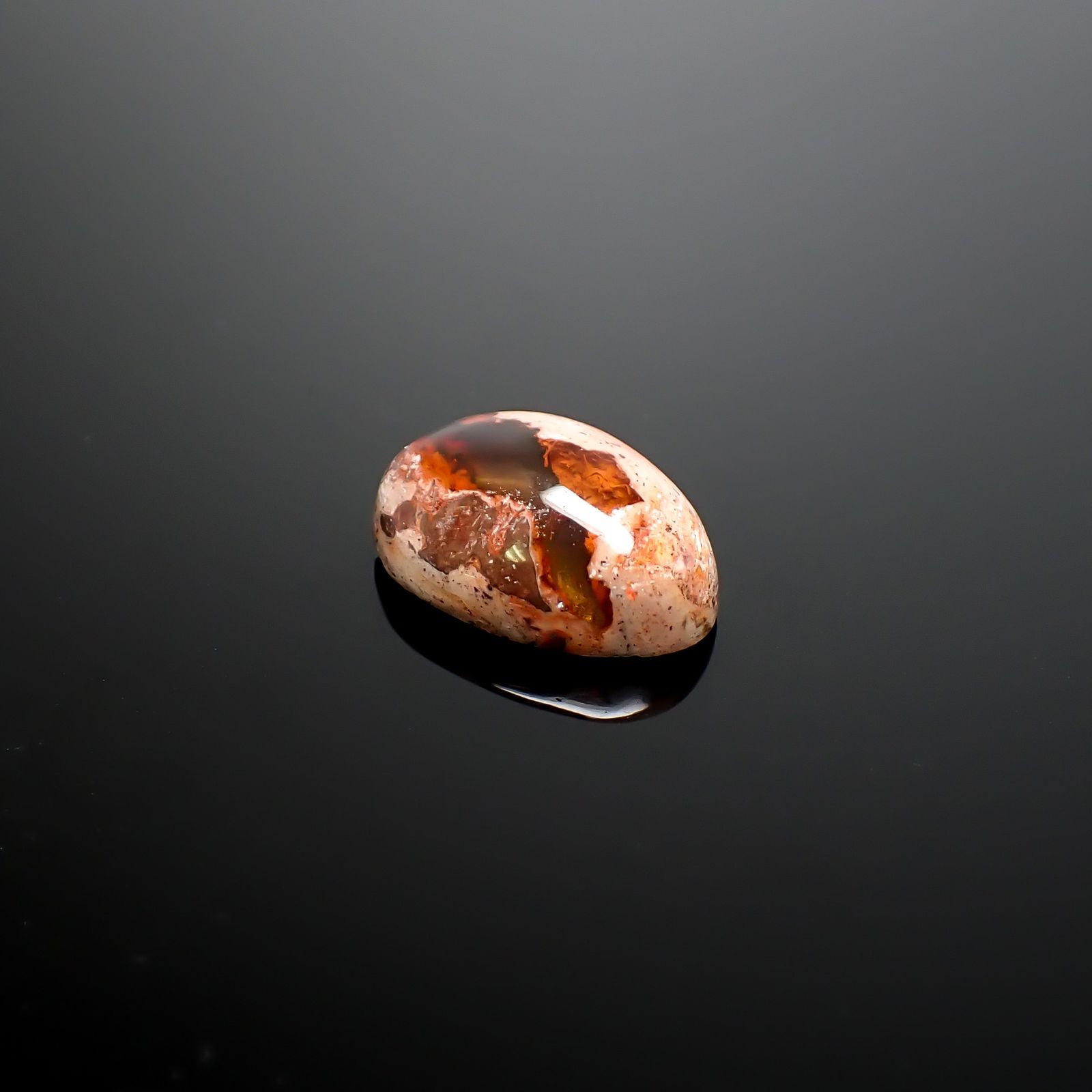 カンテラオパール メキシコ産 6.74ct / 16x11.3mm前後 [260933081]