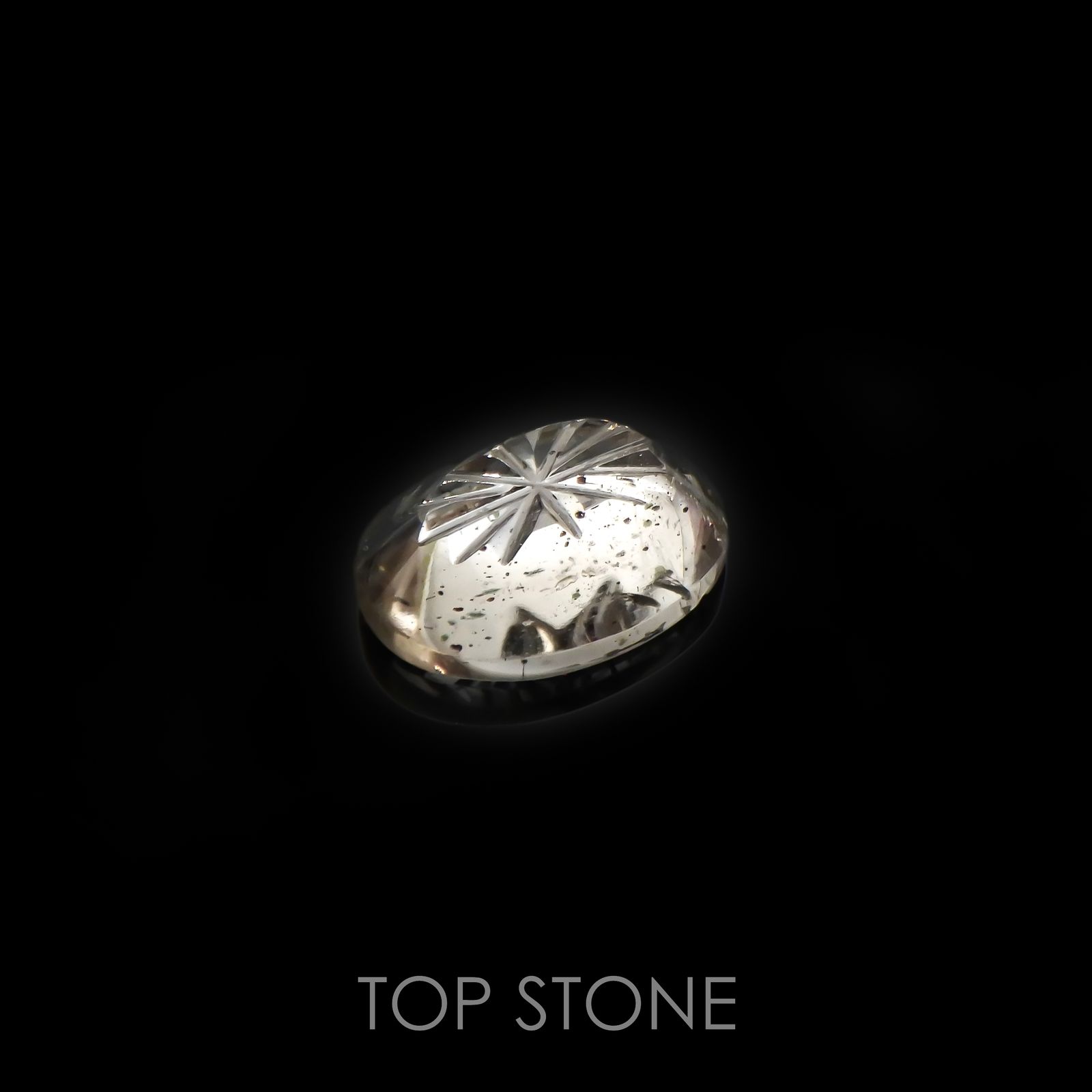 ◇甲州貴石切子Plus Three◇ティンカーベルクォーツ カード付き ブラジル産 2.85ct[220817421]11.5x8.6mm前後