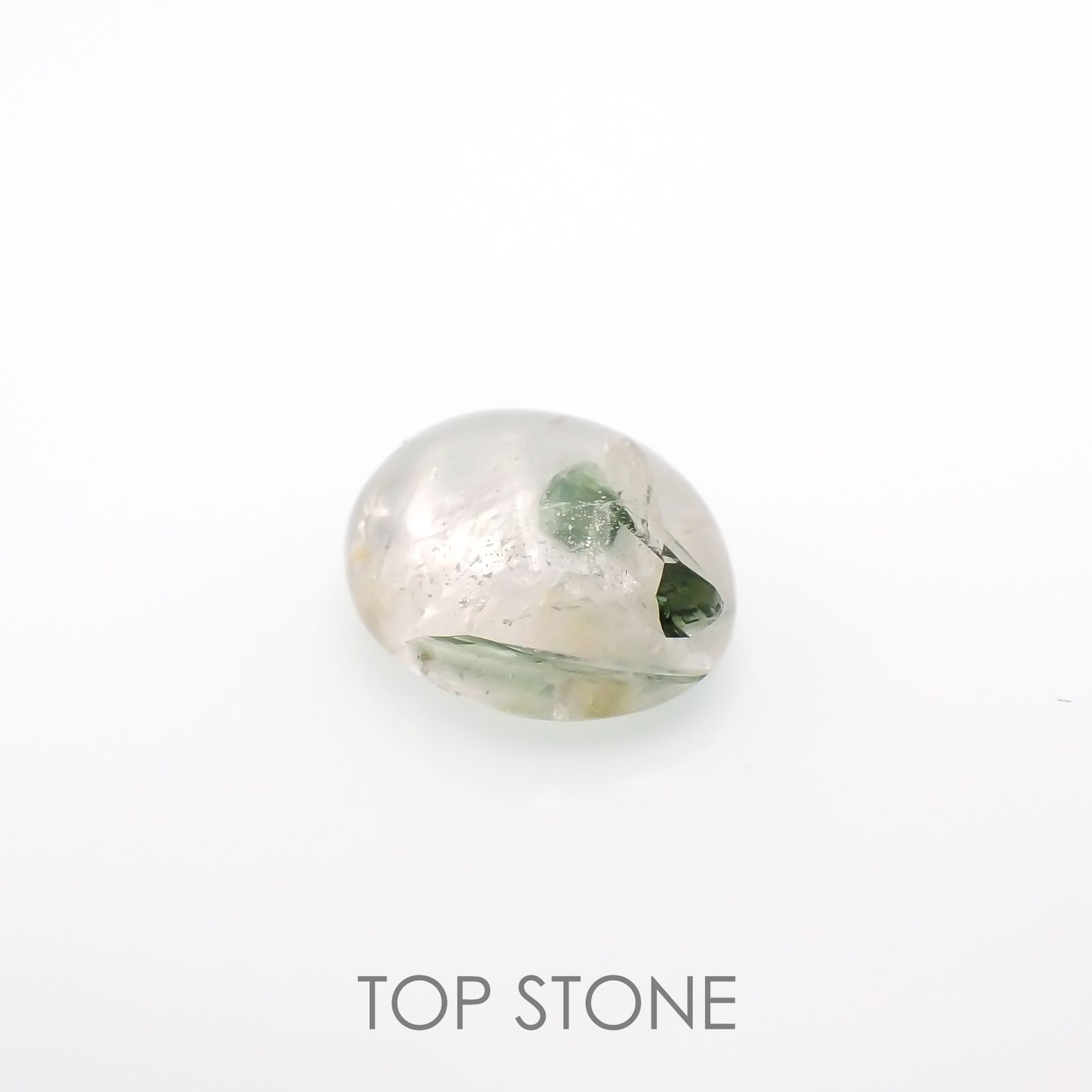 グリーントルマリンインクォーツ ブラジル・ミナスジェライス州産 10.59ct[221018311]15.7x12.4mm前後 | TOP  STONE(トップストーン)