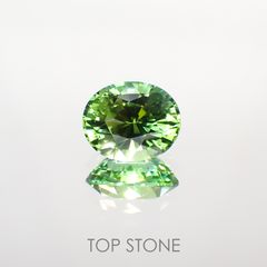 ミントトルマリン(宝石名グリーン・トルマリン) ルワンダ産 1.726ct ソ付(彩珠)[211013630]8.3×6.9mm前後