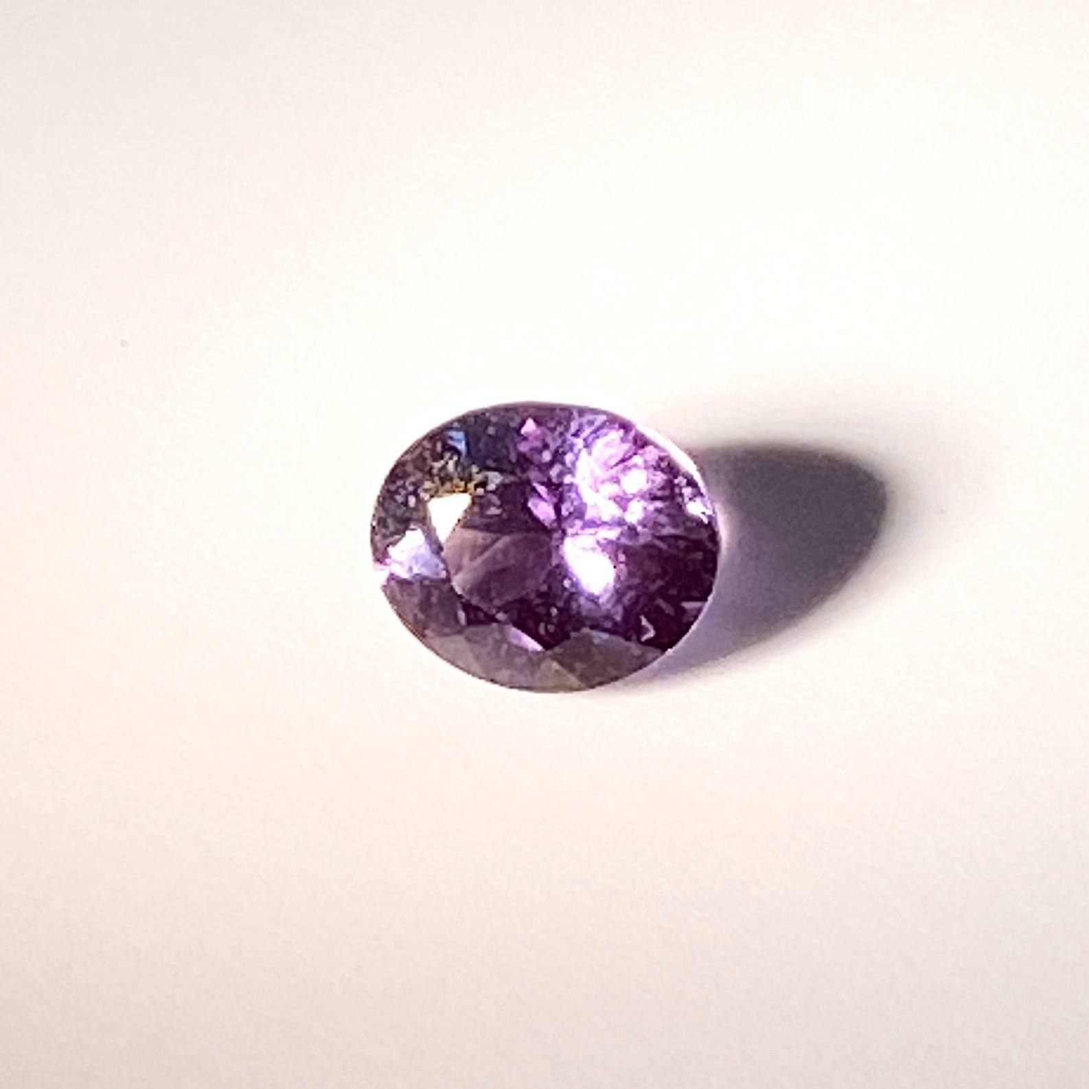 アレキサンドライト(宝石名アレキサンドライト) ブラジル産 0.287ct ソ付(彩珠)[20052709]4.3×3.6mm前後