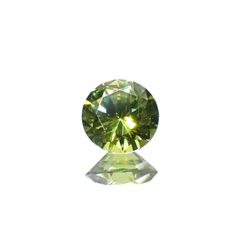 デマントイドガーネット(宝石名デマントイド・ガーネット)ロシア産 0.32ct 識別済[221219467]4.2x4.2mm前後