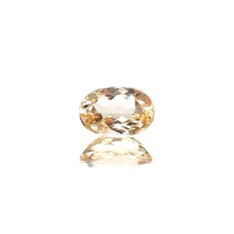 インペリアルトパーズ(宝石名トパーズ)ブラジル産 識別済 0.60ct / 6.1x4.1mm前後 [220114969]