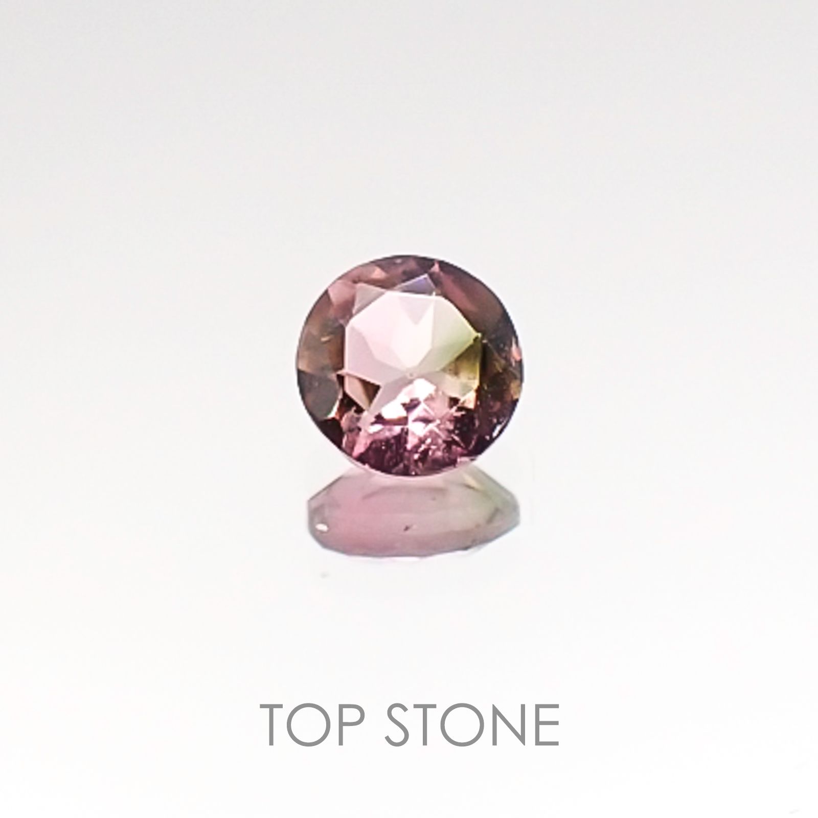 バイカラートルマリン ブラジル産 ルース 0.25ct[20106472]4.1×4.1mm前後
