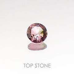 バイカラートルマリン ブラジル産 ルース 0.25ct[20106472]4.1×4.1mm前後