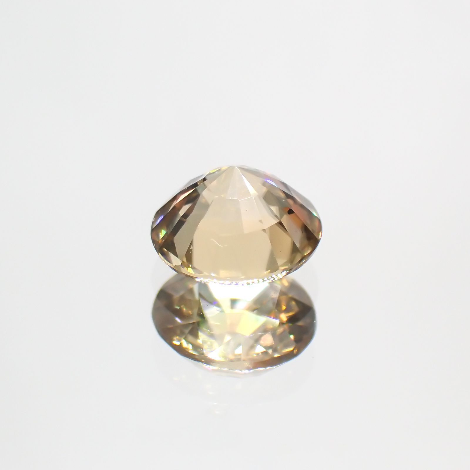 イエロージルコン(宝石名ジルコン)スリランカ/カンボジア産 1.50ct 識別済[230823197]6.4x6.3mm前後