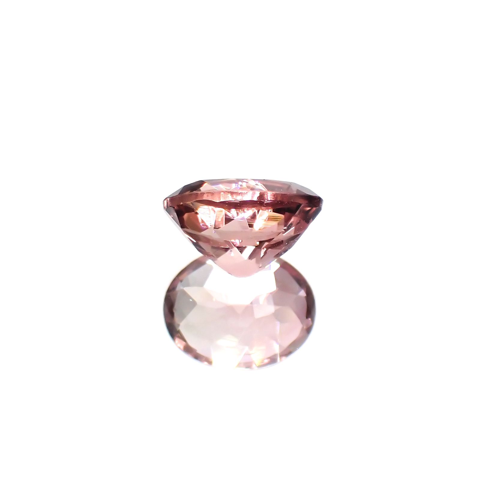 バイカラートルマリン(宝石名トルマリン)コンゴ産 2.12ct 識別済[250114994]9x7.2mm前後
