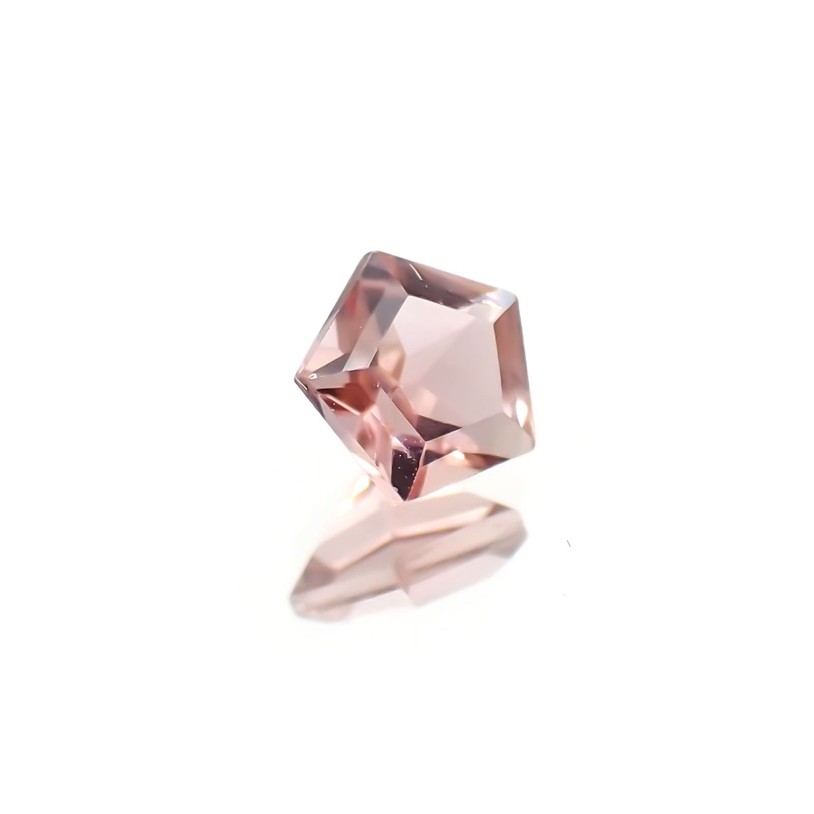 ◇ペンタゴンカット◇ピンクトルマリン(宝石名ピンク・トルマリン) ブラジル/アフリカ産 識別済 0.25ct / 4.2x4.2mm前後 [21029547]