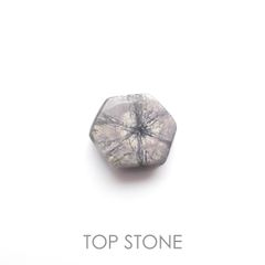 トラピッチェサファイア 原石スライス磨き(宝石名トラピッチェ・サファイア)ミャンマー産 2.47ct 識別済[221119102]7.9x7.3mm前後