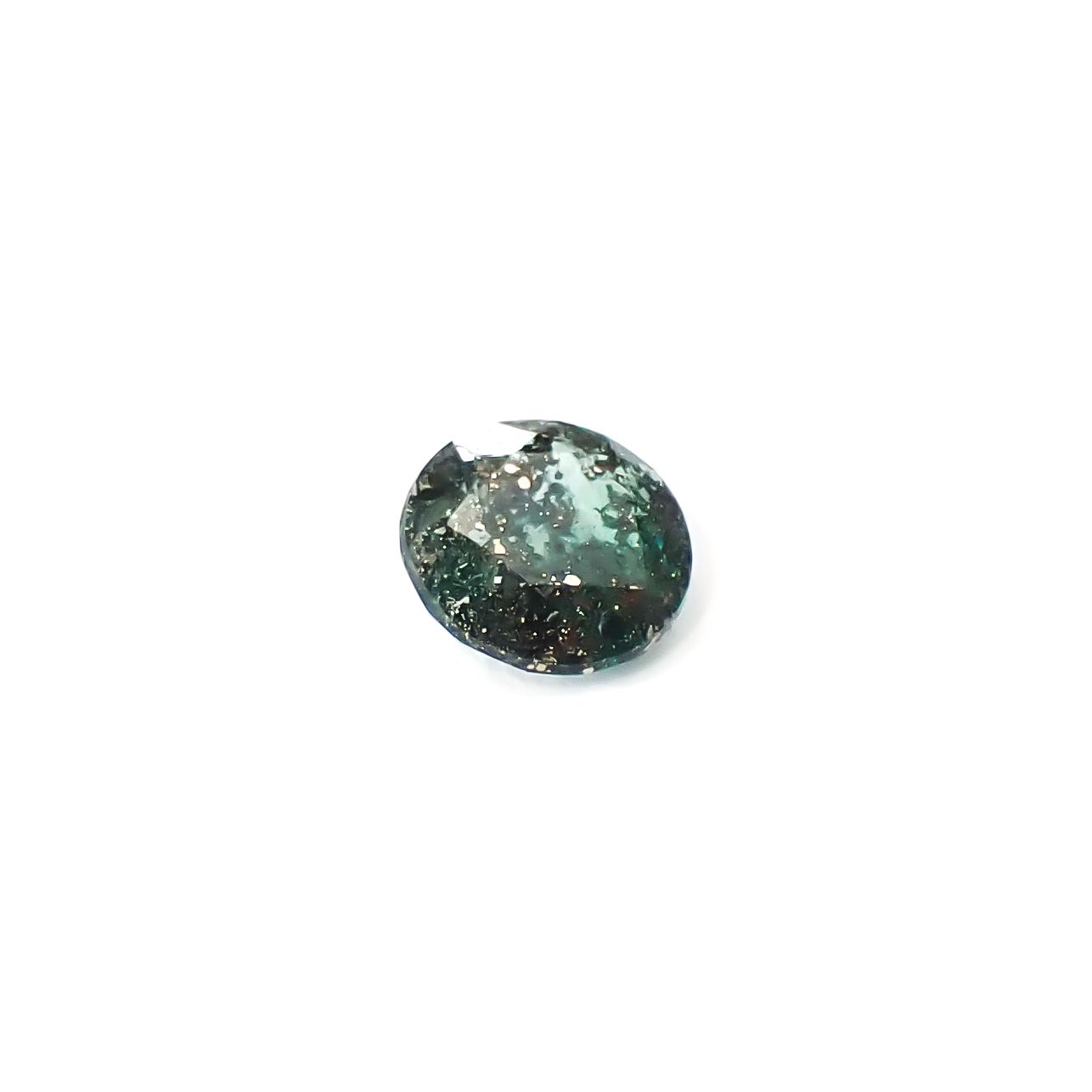 パイライトインエメラルド コロンビア産 0.22ct / 4.2x4.2mm前後 [260532125]