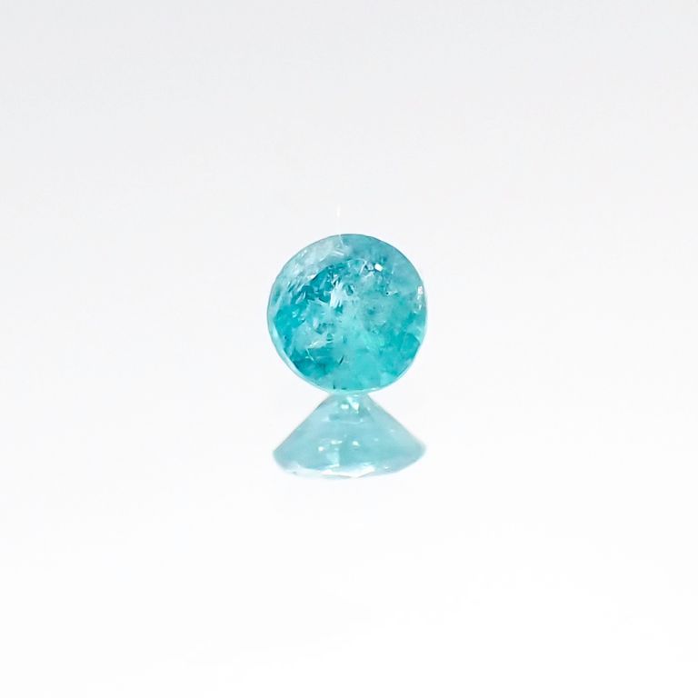 パライバトルマリン(宝石名トルマリン/別名パライバ・トルマリン) ブラジル・パライバ州バターリャ鉱山産 0.053ct 識別済[20106255]2.4×2.4mm前後