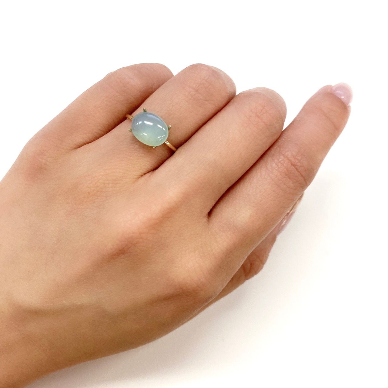 ブルーオパール ペルー産 ルース 1.69ct[210611378]10.1×8mm前後
