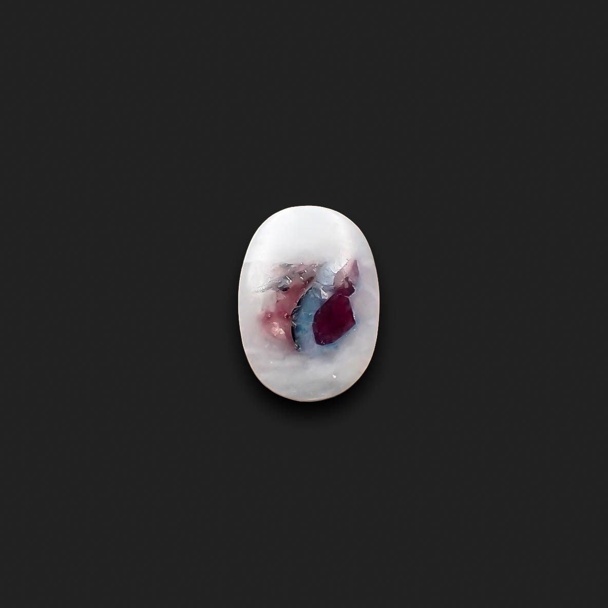 パライバトルマリンインクォーツ ブラジル産 12.95ct[240427096]19.1x13.7mm前後