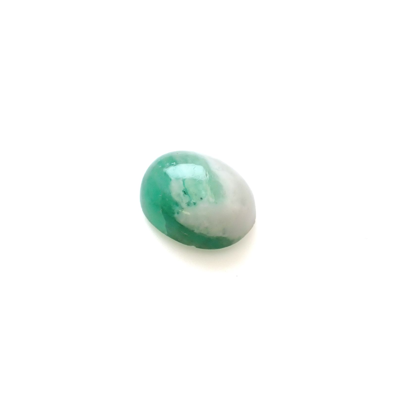 マトリックスエメラルド(エメラルドインクォーツ/フェルドスパー) ブラジル産 3.88ct [250430167]11.4x9mm前後