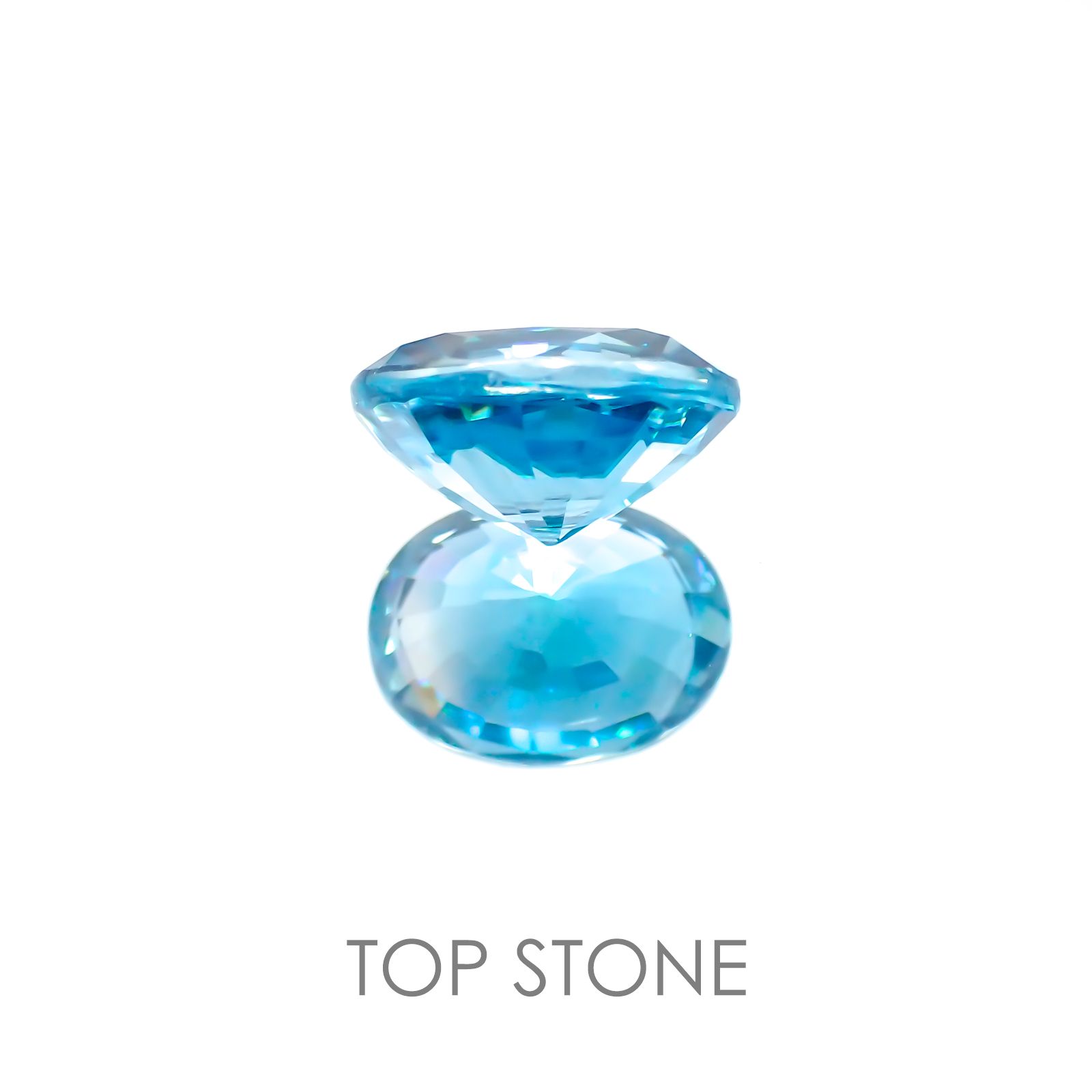 ブルージルコン カンボジア産 ルース 2.16ct[20127926]8×6mm前後