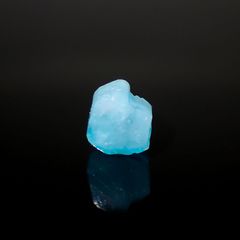 パライバトルマリン 原石スライス ブラジル・パライバ州バターリャ鉱山産 1.55ct[220616496]6.8x7.1mm前後