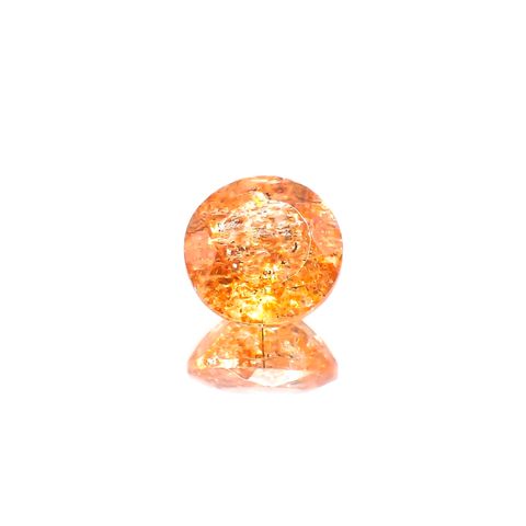 イリュージョンサンストーン(宝石名フェルドスパー) タンザニア産 識別済 2.60ct / 9x8.9mm前後 [210610875]