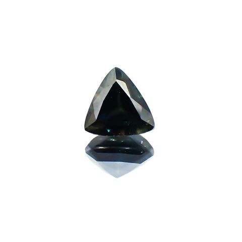 ゴールドシーンサファイア 非加熱(宝石名シーン・サファイア)ケニア産 1.152ct ソ付(彩珠)[231124077]6.3x6.4mm前後