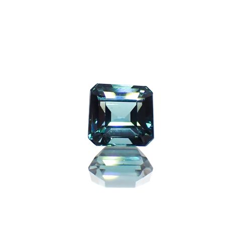 ブルートルマリン(宝石名トルマリン)アフガニスタン産 0.82ct 識別済[220115310]5.4x5.1mm前後