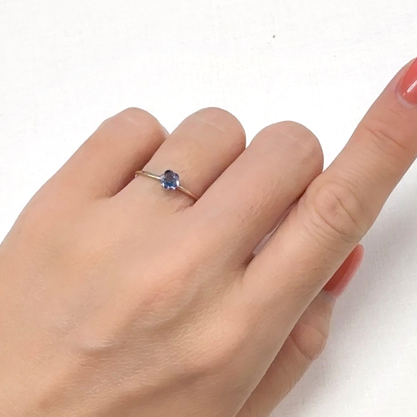 ◇カスタム・フラワーカット◇バイカラーサファイア スリランカ/マダガスカル産 0.35ct[240929078]4.4x4.5mm前後