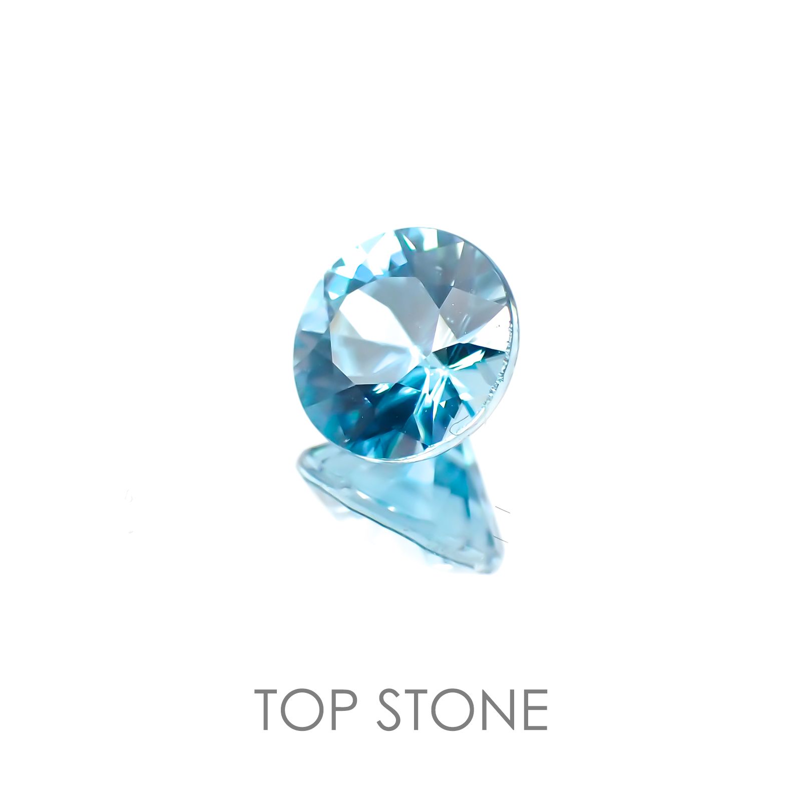 ブルージルコン カンボジア産 ルース 2.09ct[20117922]7.23×7.2mm前後