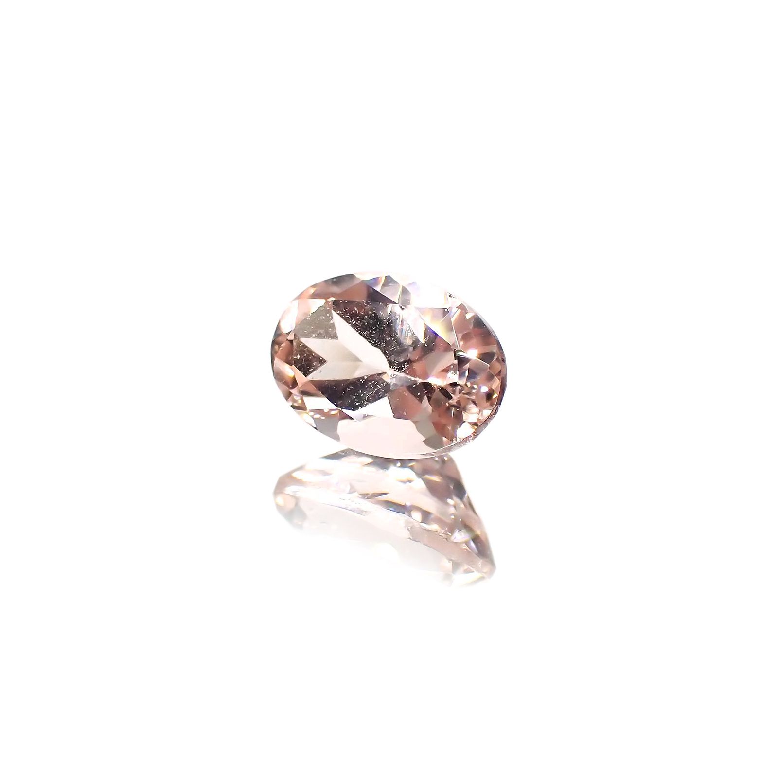 モルガナイト(宝石名モルガナイト)ナイジェリア産 0.84ct 識別済[220114003]7.2x5.2mm前後
