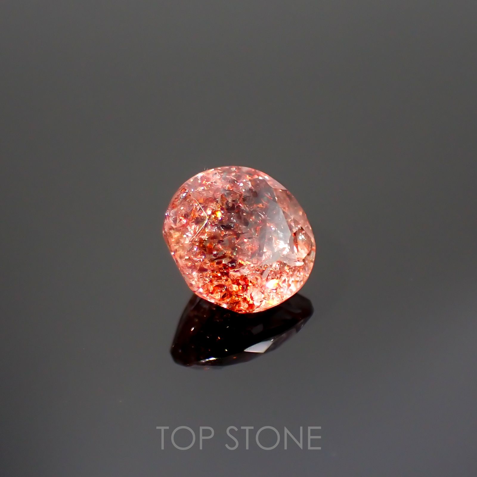 ファイヤークォーツ ナイジェリア産 1.21ct[220114751]7.1x7.1mm前後