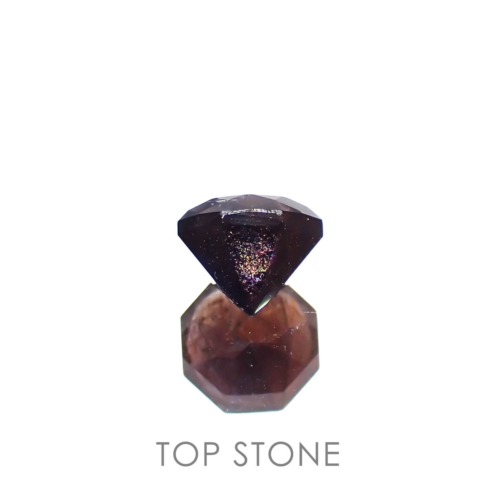 ◇オクタゴンカット◇ブラッドショットアイオライト インド産 0.99ct[230320941]6.1x6.1mm前後