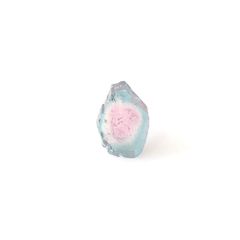 ウォーターメロントルマリン 原石スライス アフガニスタン産 3.37ct [250430211]11.4x8.3mm前後