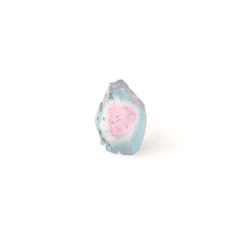 ウォーターメロントルマリン 原石スライス アフガニスタン産 3.37ct [250430211]11.4x8.3mm前後