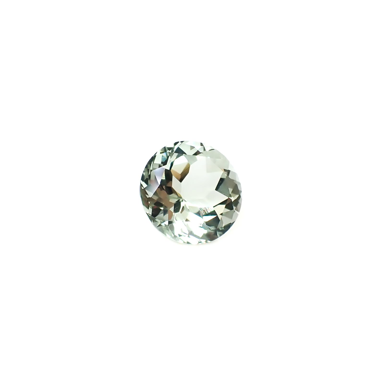 プラシオライト(グリーンアメジスト) ブラジル産 9.33ct [241229568]14.1x14mm前後