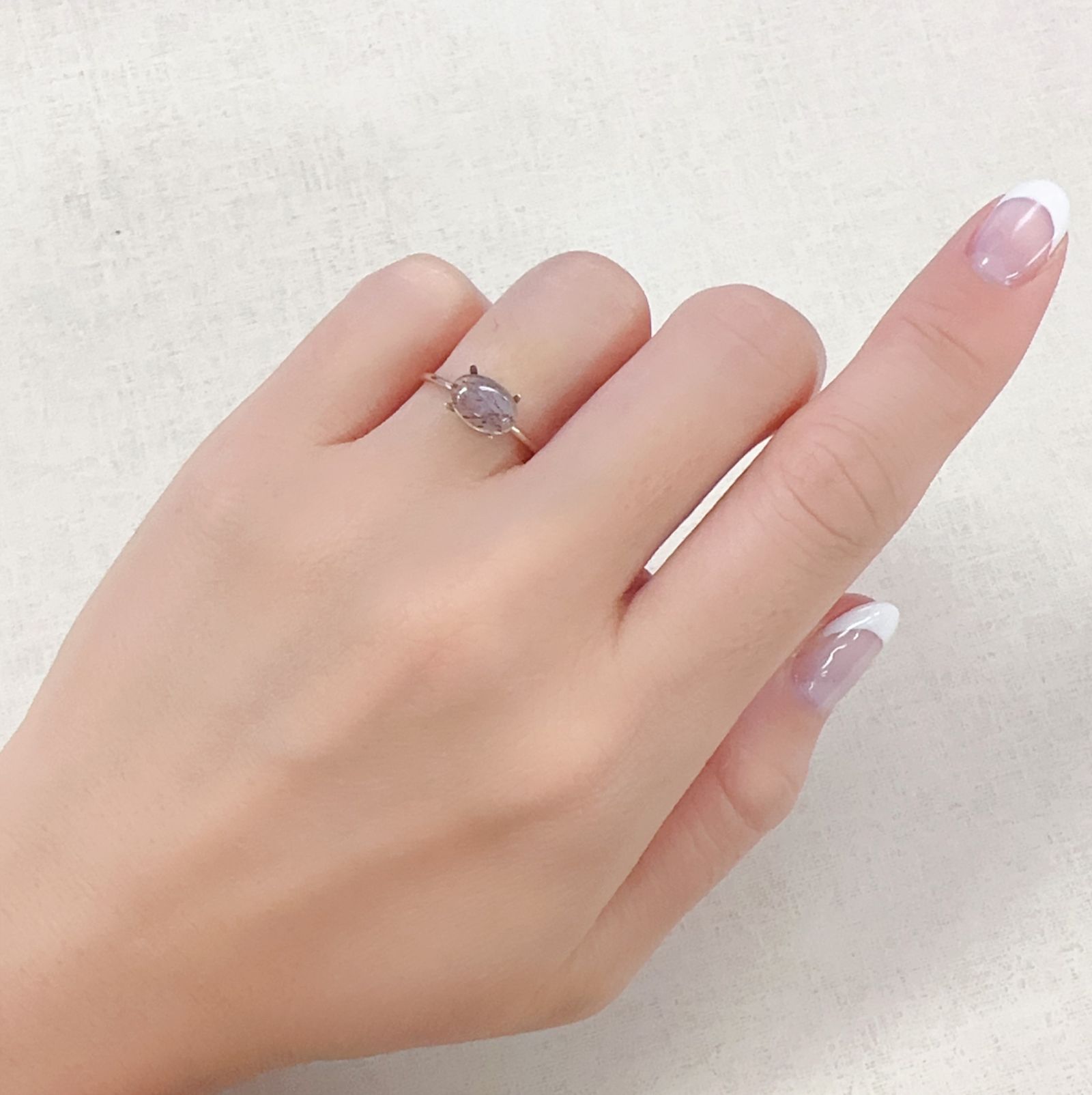 レインボーラティスサンストーン オーストラリア産 0.92ct[230722896]8.1x5.7mm前後