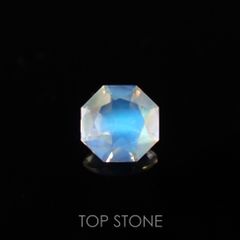 ◇オクタゴンカット◇レインボームーンストーンSA(宝石名アンデシン・ラブラドライト) インド・タミルナードゥ産 0.34ct 識別済[210611027]4.7×4.6mm前後