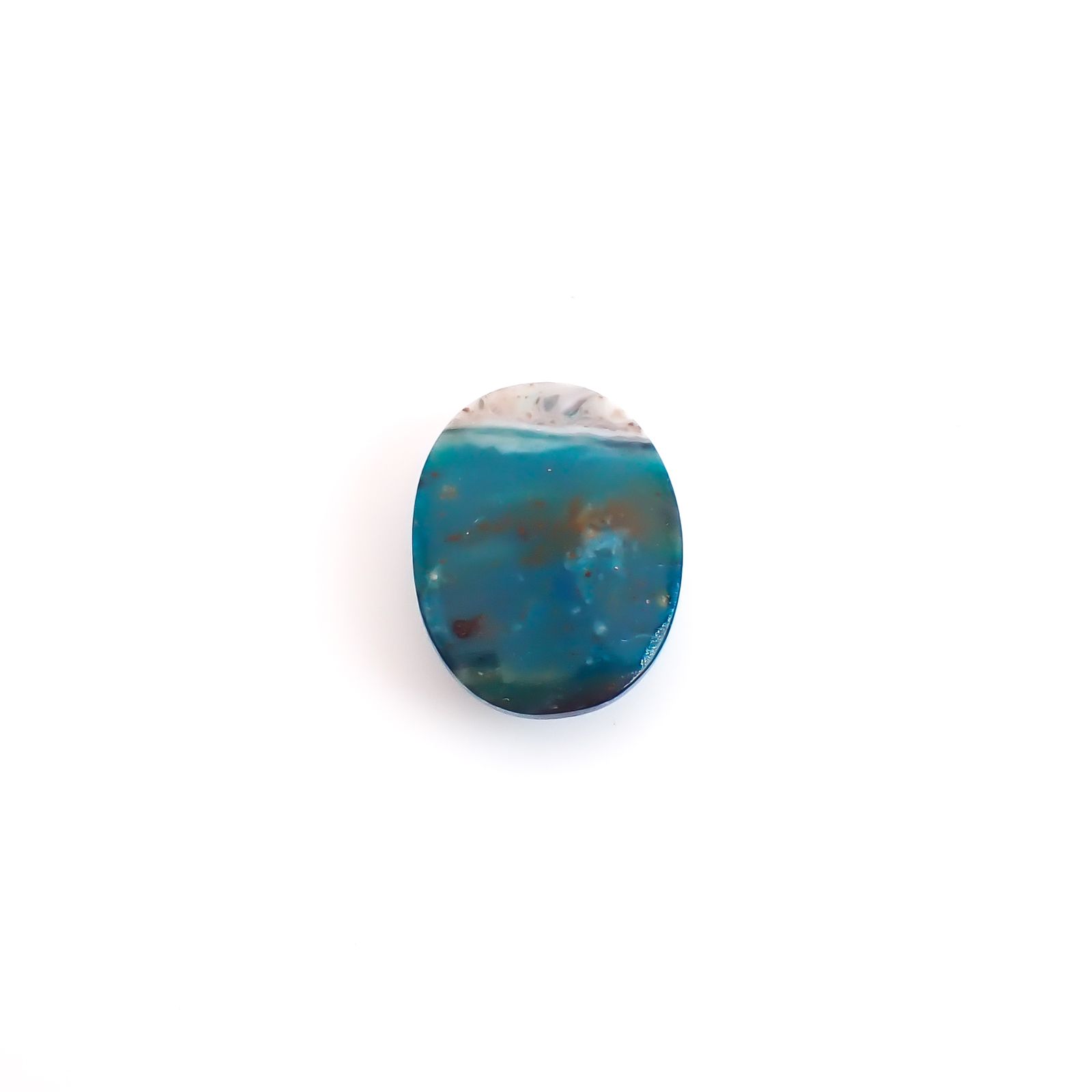 ブルーオパール ペルー産 6.14ct / 15.6x12.3mm前後 [260933089]