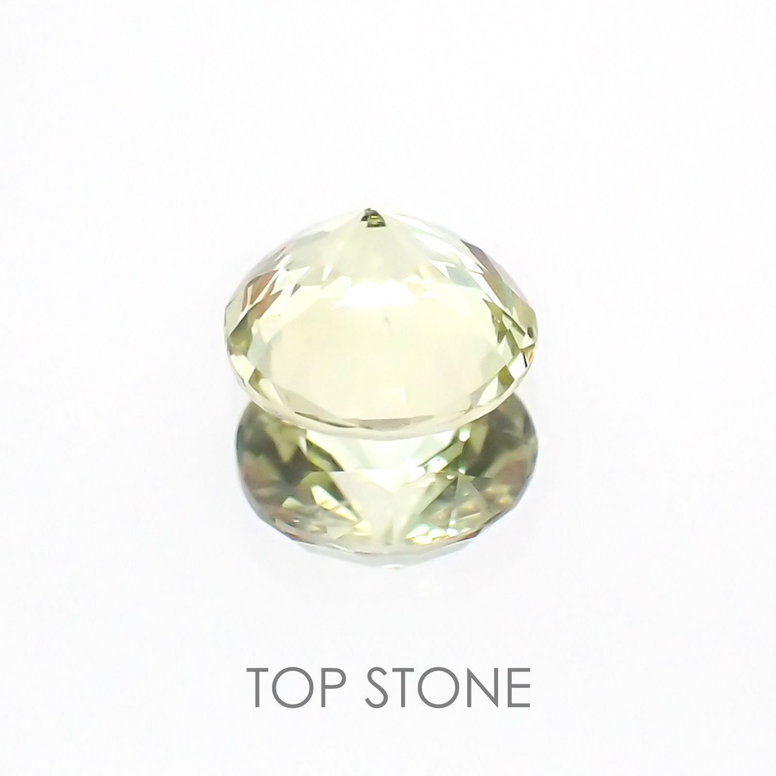 クリソベリル タンザニア産 ルース 0.42ct[20117783]4.6×4.5mm前後