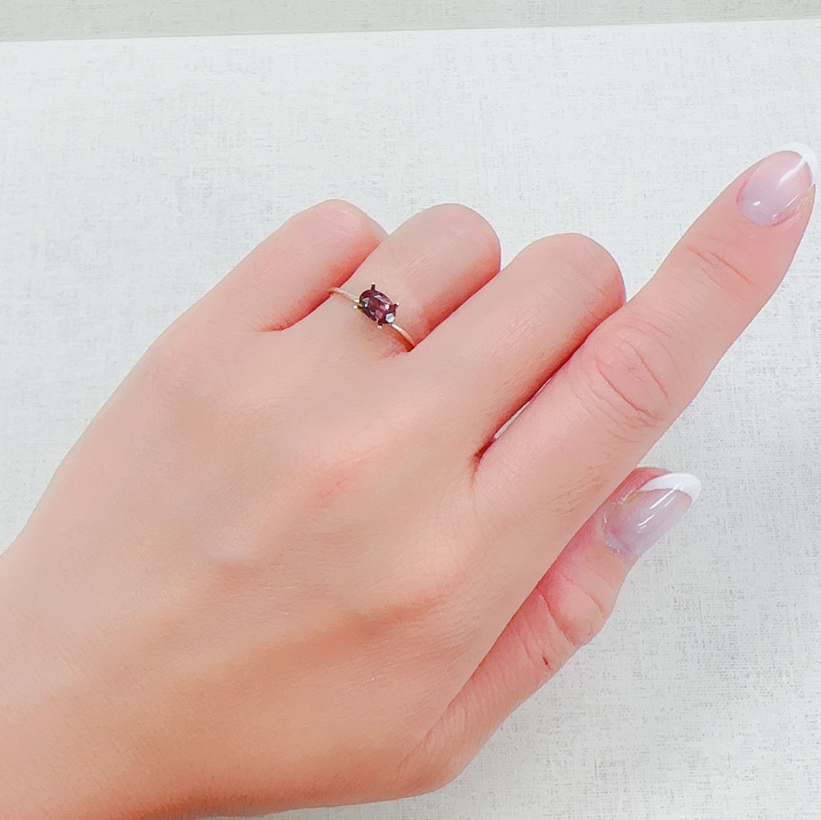 バイカラーアンデシン モンゴル産 0.46ct[230421502]6x4.2mm前後