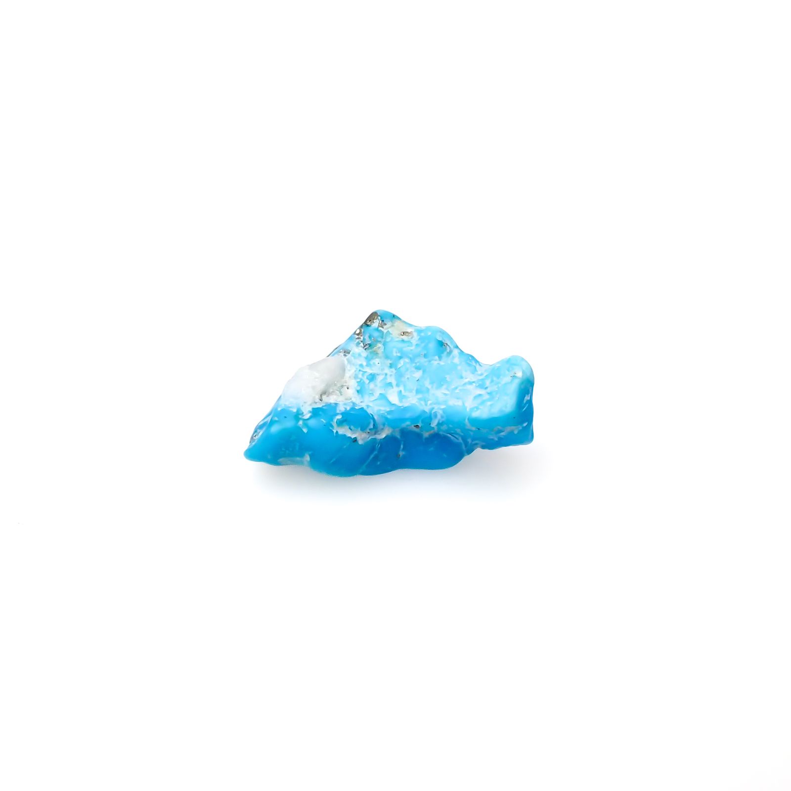 ターコイズ 原石 アメリカ・アリゾナ州キングマン産 6.73ct[240226372]16.8x12.6mm前後