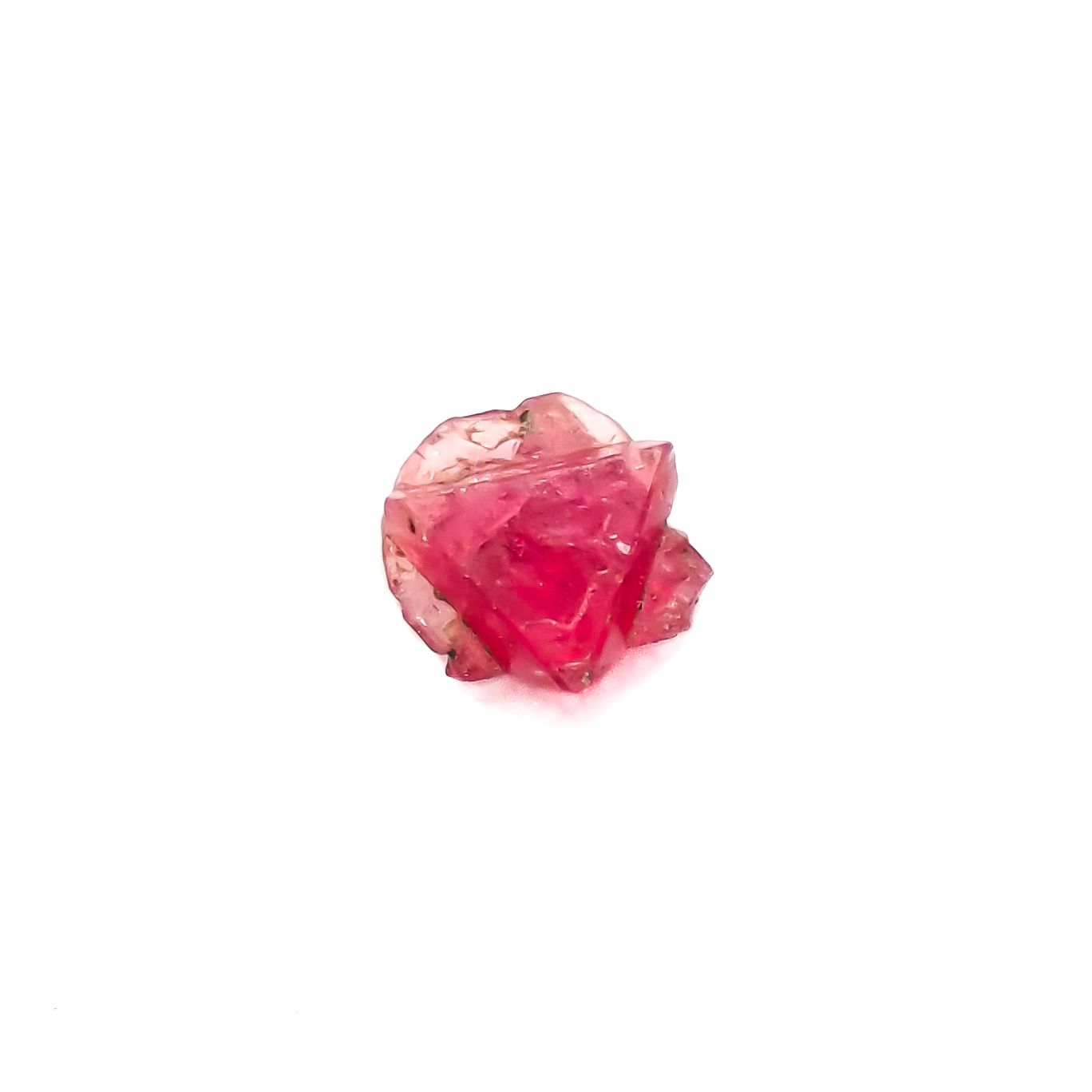 ツインクリスタルスピネル(スピネル式双晶）原石 ビルマ産 0.15ct[231124064]3.5x3.4mm前後