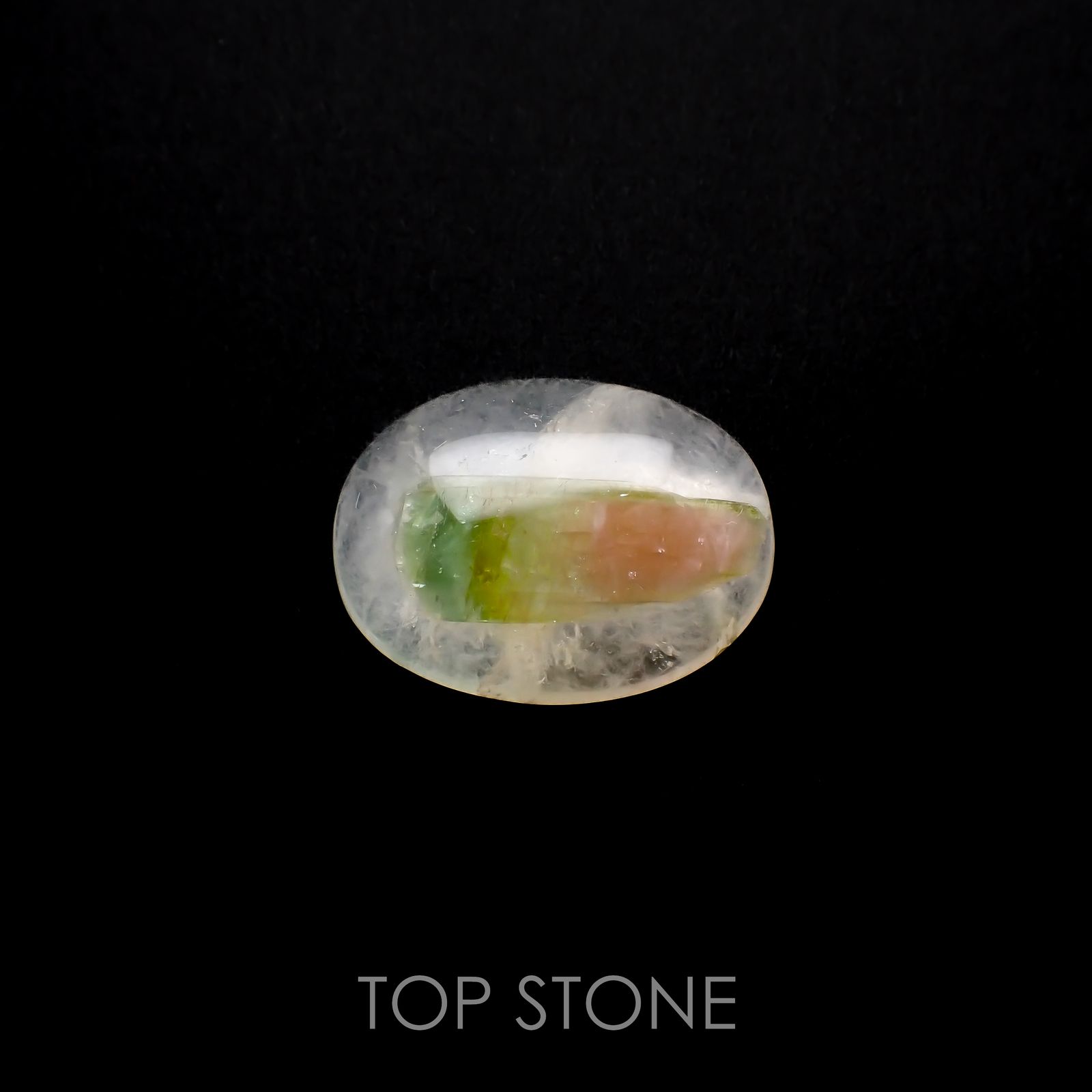 ミラクルトルマリンインクォーツ(宝石名トルマリネーテッド・クォーツ)ブラジル産 35.38ct 識別済[220917718]26.8x20.1mm前後
