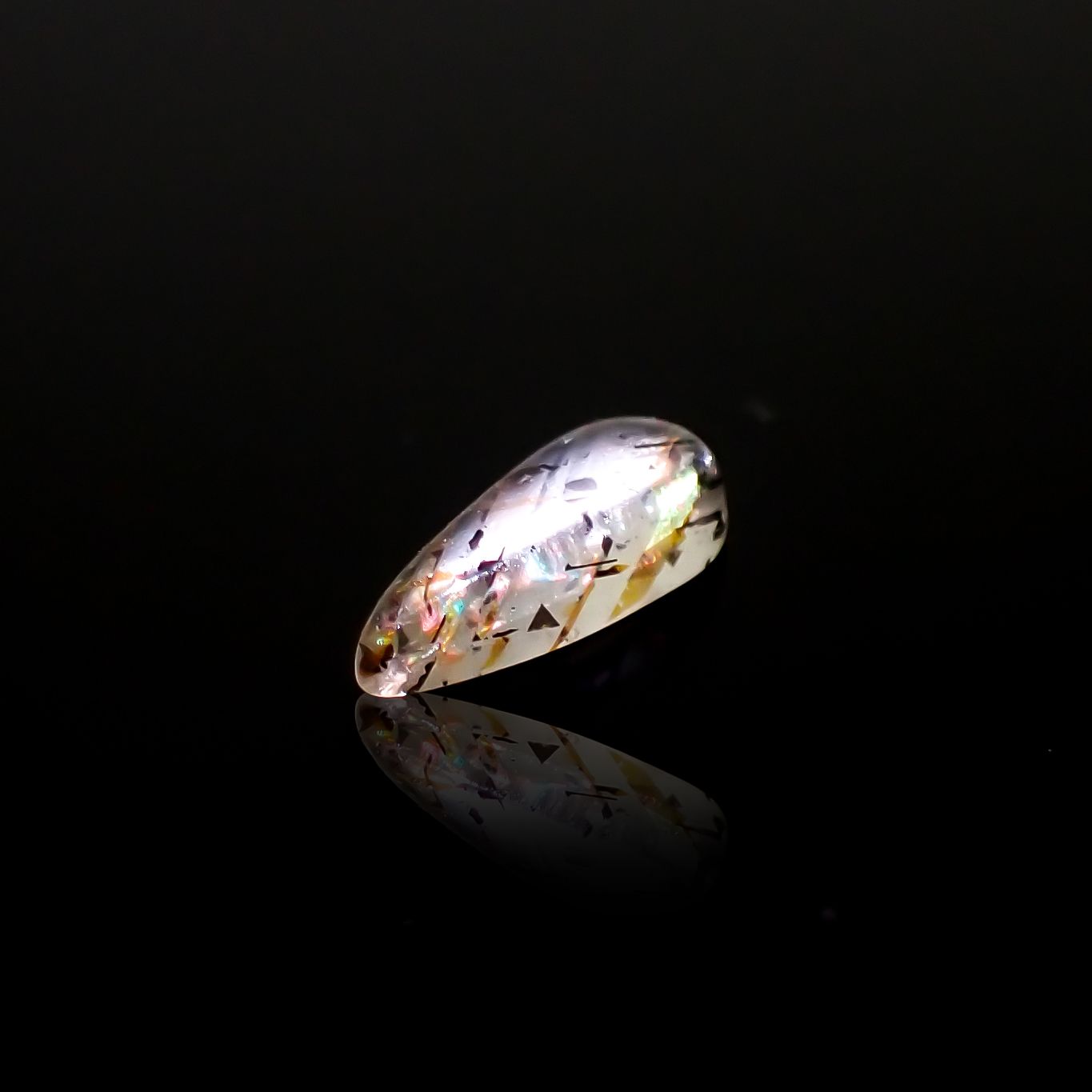レインボーラティスサンストーン オーストラリア産 0.37ct[230321090]7.7x3.1mm前後