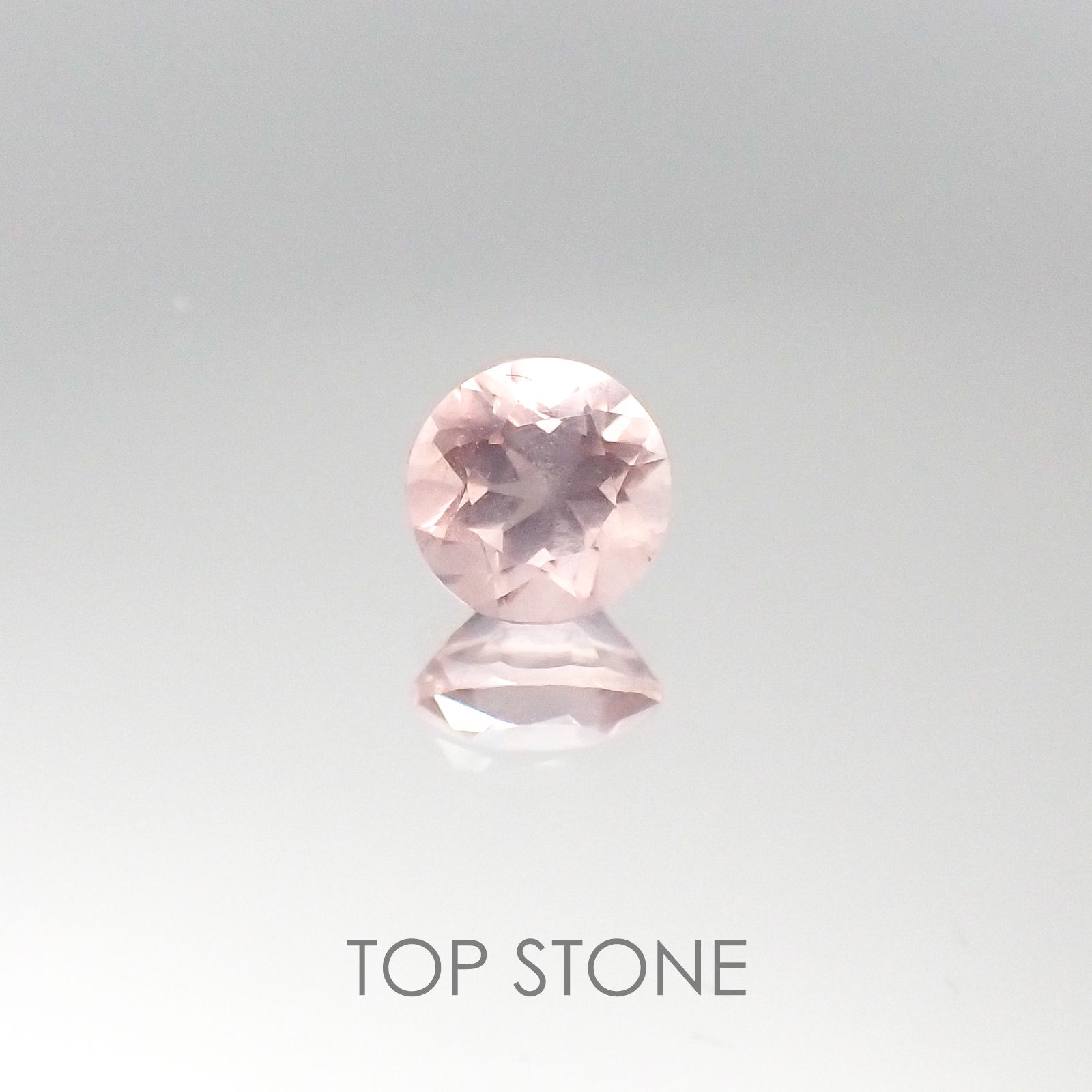 ローズクォーツ(宝石名ローズ・クォーツ) モザンビーク産 0.50ct 識別済[20095378]5.2×5.1mm前後